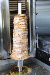 meat on the grill shawarma for kebab