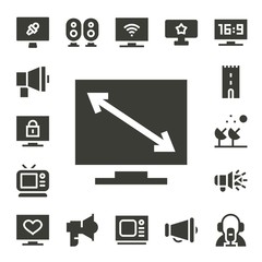 broadcasting icon set