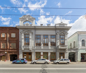 Fototapeta na wymiar House of Arzhanov on Kubyshev street in Samara