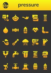 pressure icon set