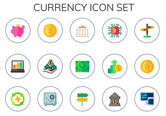 currency icon set