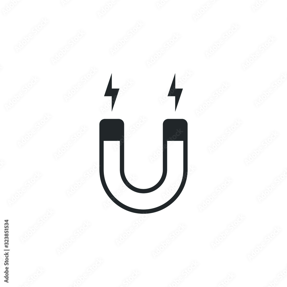Poster magnet icon template color editable. magnet symbol vector sign isolated on white background illustration for graphic and web design.