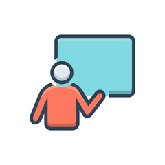 Color illustration icon for demo beta 