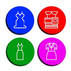 corset icon set