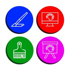 acrylic icon set