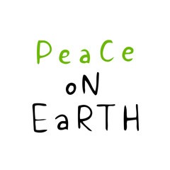 Hand drawn doodle lettering. Go green, eco friendly vector quotes. Earth day phrases for greeting cards and posters. Ecological lettering.