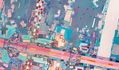 Oil painting, abstract drawing, handmade