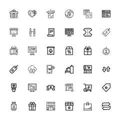 Editable 36 price icons for web and mobile