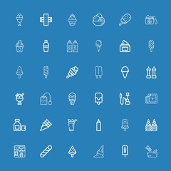 Editable 36 flavor icons for web and mobile