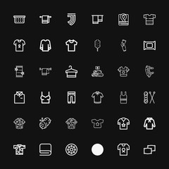 Editable 36 cotton icons for web and mobile