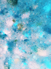 blue abstract fractal background 3d rendering illustration