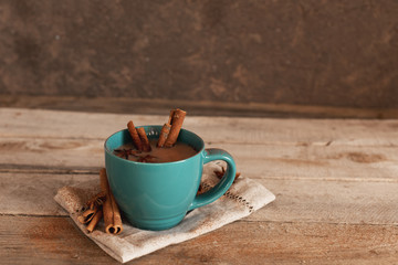 masala chai with spices. Cinnamon Stick, Thai Cardamom, Ginger, Clove, Star Anise, Black Peppercorns, Fennel Seeds, Black Tea