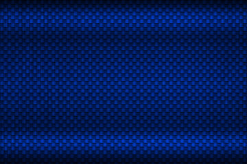 blue carbon fiber plate. dark metal background and texture.