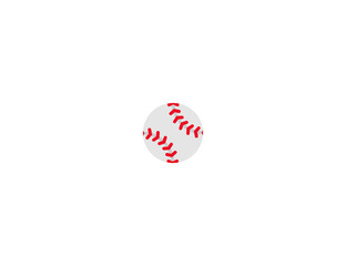Baseball ball vector flat icon. Isolated baseball sports ball emoji illustration 