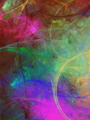 abstract chaotic fractal background 3D rendering illustration