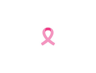 Cancer ribbon vector flat icon. Isolated reminder ribbon emoji illustration 