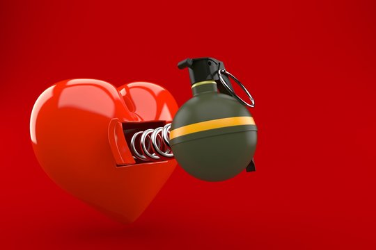 Heart With Hand Grenade