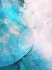 blue abstract fractal background 3d rendering illustration