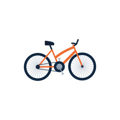 Isolated bike flat style icon vector design
