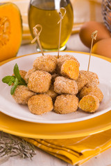 Pumpkin chicken meatballs.