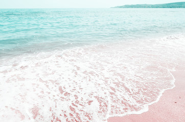 Tropical beach resort for relax. Summer outdoor nature harmony. - Image