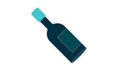 Vodka bottle icon for beverage and alcohol-related content