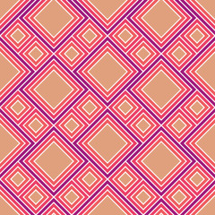 Retro pattern fabric. Vector geometric wallpaper. Interior design. Fashion concept. Tiled ornament.