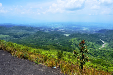 view of mountains in West Java