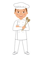 Kid cooker, chef, or baker.