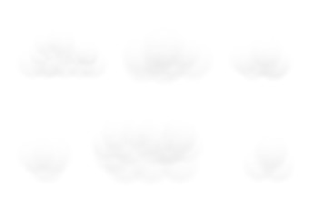 Realistic white cloud vectors isolated on opacity white background, Fluffy cubes like white cotton wool ep23