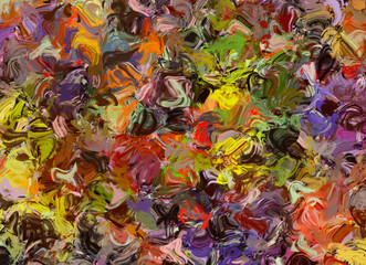 Abstract pattern from multicolored watercolor painted