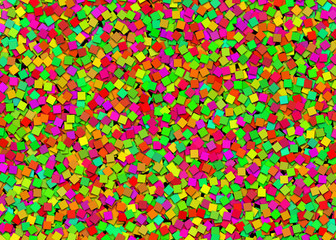 big heap from blank empty multicolored notepad paper sticker