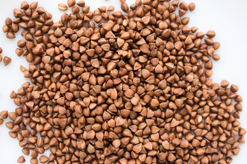  buckwheat on a white background