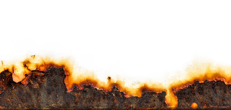 Rust of metals.Corrosive Rust on old iron.
