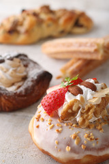 菓子パンのクローズアップのイメージ写真