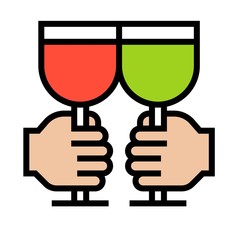 Cheers icon, Saint patrick's day related vector