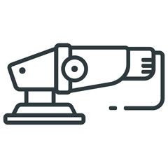 Electrical sander icon on white background