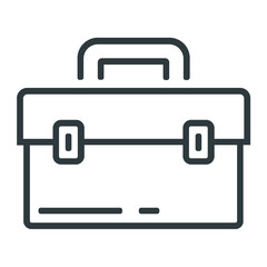 Tool box line icon on white background