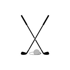 Golf icon isolated on white background