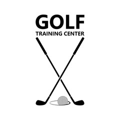 Golf icon isolated on white background