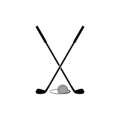 Golf icon isolated on white background