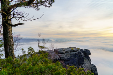 Sonnenaufgang Sächsische Schweiz Lilienstein © David