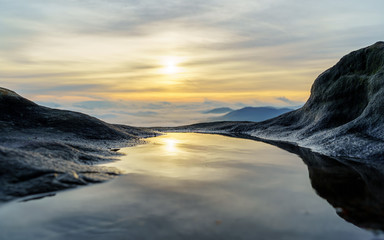 Sonnenaufgang Sächsische Schweiz Lilienstein © David