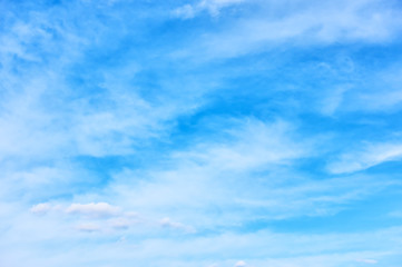 Blue sky with light clouds - smooth background