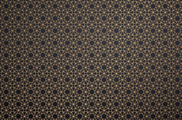 Golden Islamic ornament vector, traditional Arabic art, Islamic geometric circular ornamental- Abstract vector background