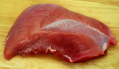 Geflügelfleisch, Putenbrust in einer Nahaufnahme