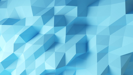 blue low poly background