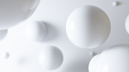 floating spheres background