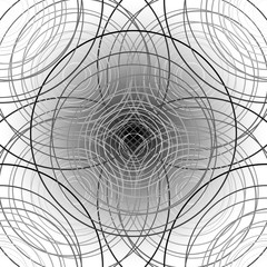 Creative geometrical art deco style pattern in whites. Original seamless illustration.