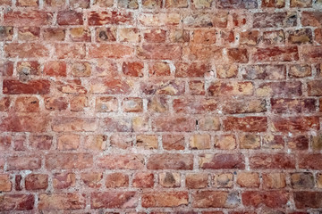 Fototapeta premium Texture of wall from a red brick